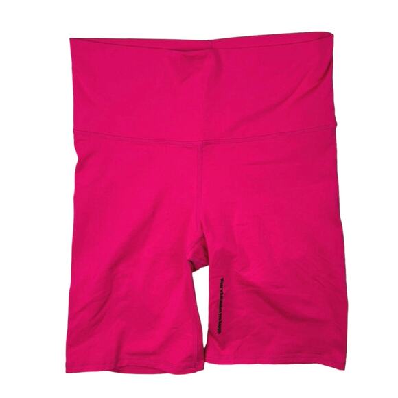Terez Pink High Rise Wide Waistband High Rise Workout Athletic Bike Short Size S - Picture 1 of 3